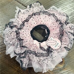 Popatu Pink and Black Polka Dot Tutu